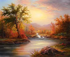 Jonn Einerssen, Horn of Plenty, oil on canvas