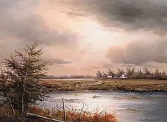 Jonn Einerssen, Under Umber Skies, oil on canvas