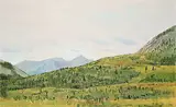 Terry Lynn Fenton, Cross Current, Kananaskis, Alta., 2005, oil on paper