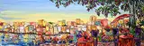 Maya Eventov, Seaside Cafe, 2022, acrylic on canvas