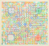 Velma Alvada Foster, Untitled - Abstract Circles, 1971, coloured pencil on paper