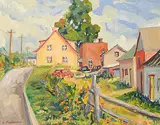 Liliane Fournier, Untitled - Country Road, oil on canvas