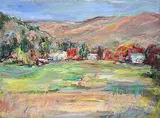 Colette Nilsen Gouin, Field in the Valley, 1998, acrylic on paper