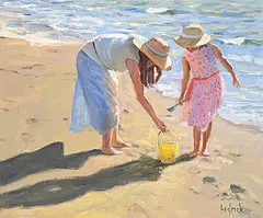 Ron Hedrick, Yellow Beach Pail, oil on canvas