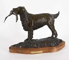 Steve Hoar, Retriever #14/20, bronze sculpture