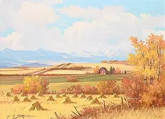George A. Horvath, October Harvest, 1985, oil on canvas