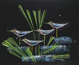 Robert Newton Hurley, Untitled - Birds in the Reeds