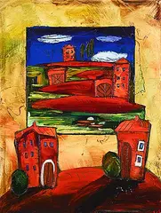 Luda Ivanova, PE131248, mixed media on canvas