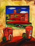 Luda Ivanova, PE131248, mixed media on canvas