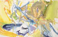 Peter Ivens, Untitled - Abstract in Blues and Greens, 2009, acrylic on paper