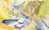 Peter Ivens, Untitled - Abstract in Blues and Greens, 2009, acrylic on paper