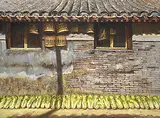 Jang Jin, Hutong Scene [Rural China Hutong Series], 2002, oil on canvas