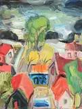 Wladimir Lewicki, Untitled - Cul-de-sac, 1972, oil on canvas