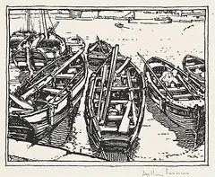 Arthur Lismer, Small Craft, 1925, lithograph on paper