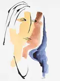 Audrey Mabee, Head IV, 2009, watercolour on paper
