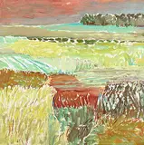 Lynn Malin, Highway 22 #4, 2002, oil on paper