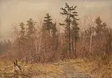 Thomas Mower Martin, Corduroy Road, oil on canvas