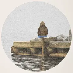 Gary Morton, Morning Fog on St. Margaret's Bay, 1977, acrylic on wood board