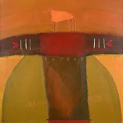 Sheila Norgate, Top Dog, acrylic on canvas