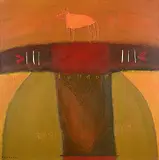 Sheila Norgate, Top Dog, acrylic on canvas