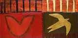 Sheila Norgate, Heart as Soaring Bird, acrylic on canvas