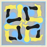 Katie von der Ohe, 4x1 Mobius, 1976, colour silkscreen on paper