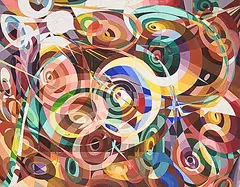 Allen Patten, Untitled - Intersecting Circles, 1979, oil on canvas