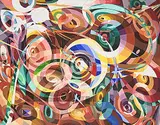 Allen Patten, Untitled - Intersecting Circles, 1979, oil on canvas