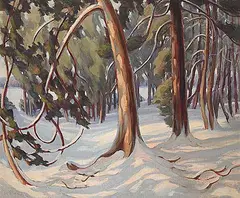 Barbara Perry, Zero Near Atherley, oil on canvas board
