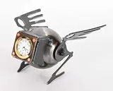 Bob Pike, Untitled - Winged Clock, welded metal with clock