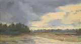 Hillary Prince, Trees Near Olds 1988, 1988, oil on paper