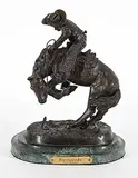 Frederic Sackrider - After Remington, Rattlesnake, bronze sculpture
