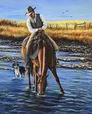 Margaret G. Richardson, After Esser Pasture Roping, 2005, acrylic on paper board