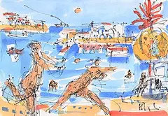Herbert Johannes Joseph Siebner, SS Stella Solaris, 1999, watercolour on paper