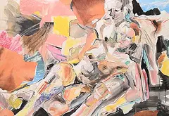 Derrick Sorochan, Union, mixed media collage on paper