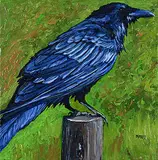 Mady Thiel-Kopstein, A Casual Glance, acrylic on canvas