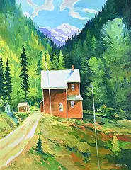 Keith Thomson, B.C. Living, oil on canvas