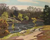 George Thomson, Muskoka River, watercolour on paper