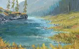 Robert Edward Wood, Manning Park, oil on canvas