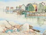 Dover, N.S. by Mary Marguerite Porter Zwicker, watercolour on paper, sold May 2025