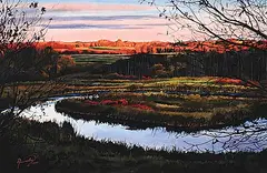 Jennifer Annesley, October Coulee, 1997, watercolour on paper