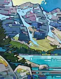 Cameron Bird, Blue Moraine, oil on canvas
