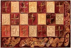 Joane Cardinal-Schubert, Counter Pane, 1995, mixed media and collage on paper