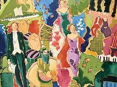 Claudette Castonguay, Musical Cocktail, 2001, acrylic on canvas