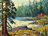 Rod Charlesworth, Jackpine Lake, oil on canvas