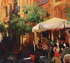 Philip Craig, Early Morning Brunch, 2008, oil on canvas