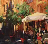 Philip Craig, Early Morning Brunch, 2008, oil on canvas