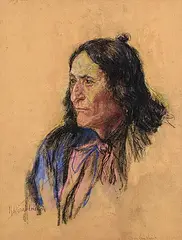 Crowfoot by Nicholas Raphael de Grandmaison, pastel on sandpaper, sold Apr 2025