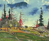 Robert Genn, Morning Mist - Kokanee, oil on wood panel