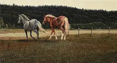 Leonard James Gibbs, Untitled - Come Away with Me, tempera on wood board